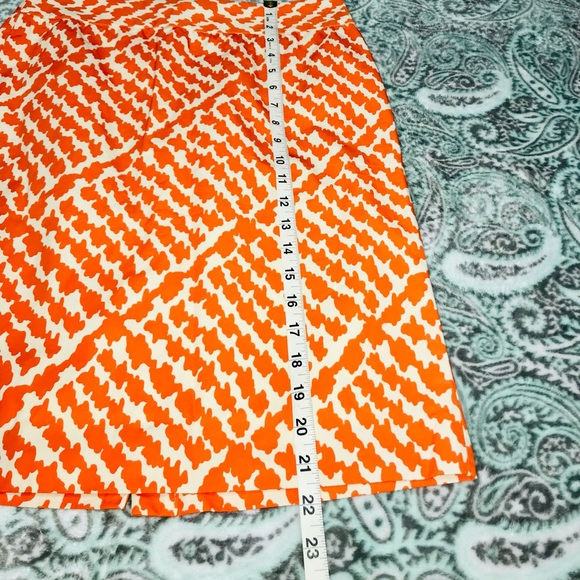 J. Crew Orange Skirt - Picture 5 of 9